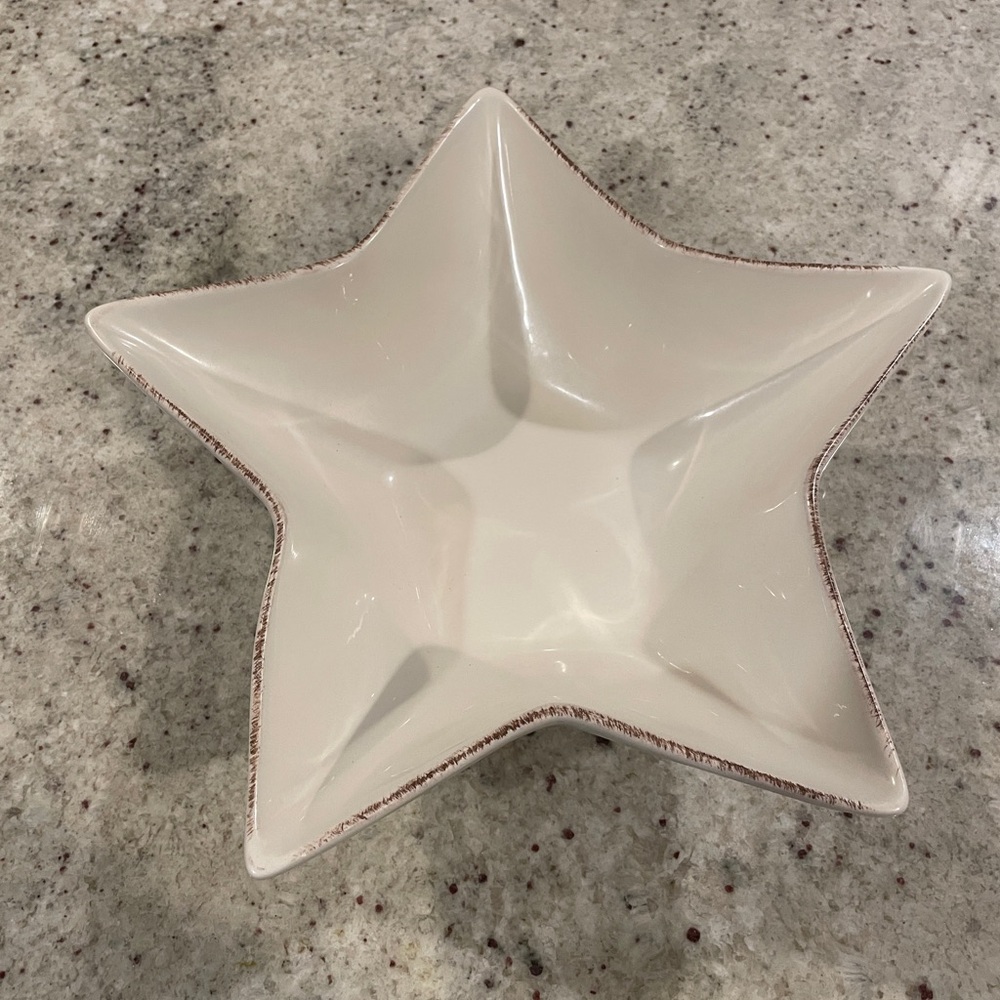 Pottery Barn Star-Shaped Cream Bowl
